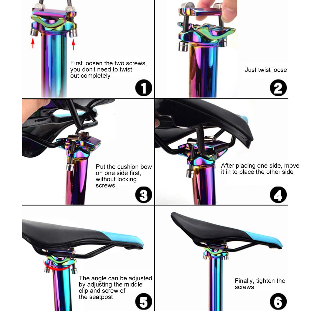 400MM CNC Aluminum Alloy Seatpost Mountain Bike Saddle Post Tube