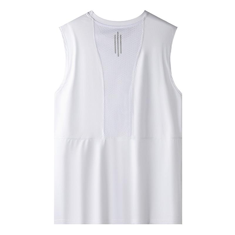 Summer Ice Silk Sports Vest Men's Thin Sleeveless Men's T-shirt Fitness Running Quick-drying Clothes Vest
