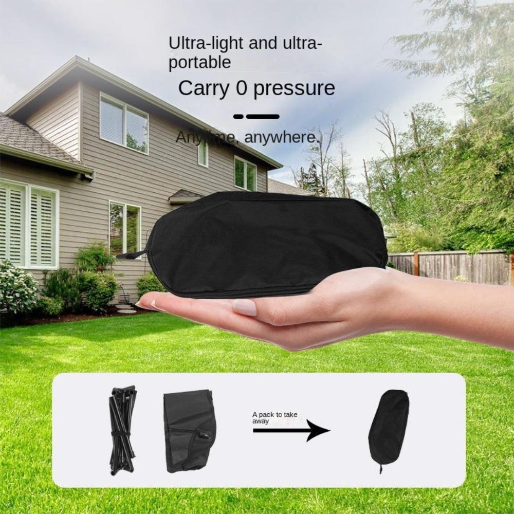 Collapsible Fishing Folding Chair Backrest Hiking Picnic Seat Comfortable Moon Chair Outdoor