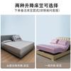100% Cotton Fitted Sheet Set With Detachable Head Section Smart Bed Pure Color Cover Protector