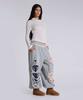 Jeidideuleondeon (U) Grey Marl Stars And Stripes Distressed Monster Jogger Grey