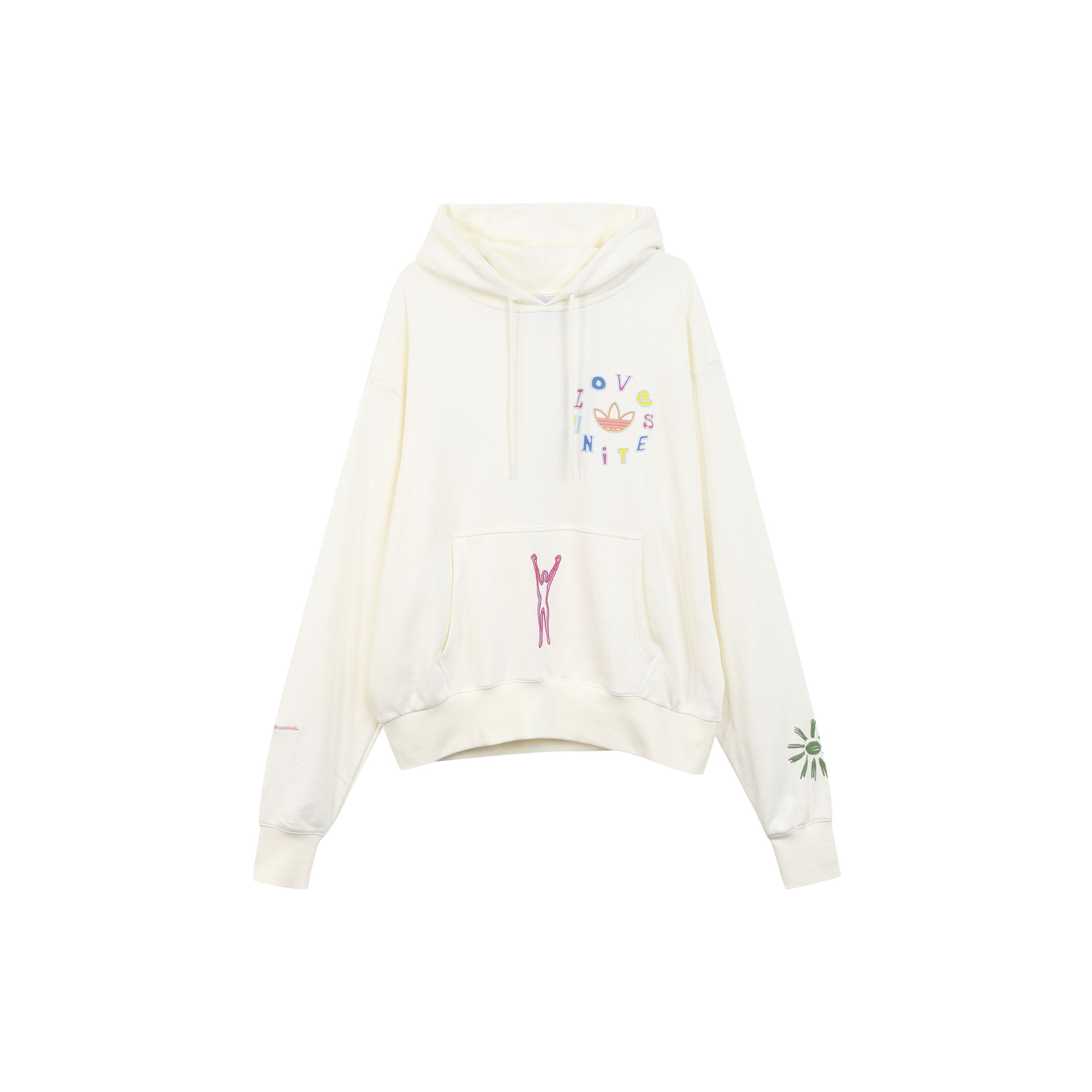 

Adidas Originals Trefoil Logo Embroidered Hoodie Pullover Men Hoodie White H43970 S