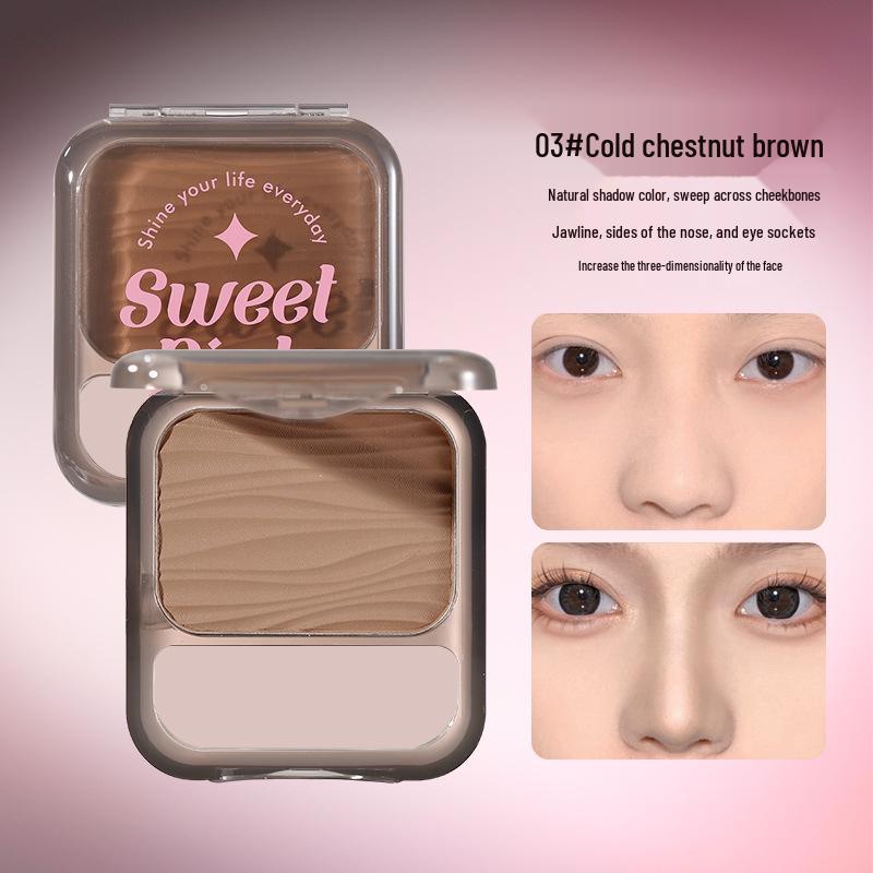 Xixi White Light Moon Phase Matte Contour Palette - Natural Low Saturation Everyday Powder for Beginners