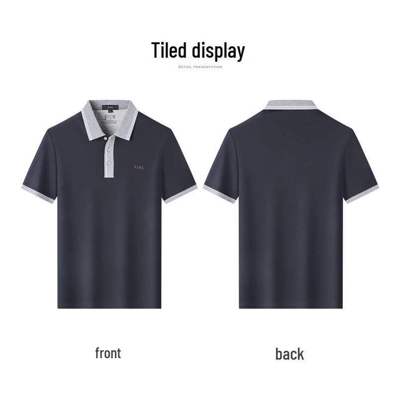 FIRS Heren 50-delig Xinjiang Katoen Kleurblok Polo T-shirt