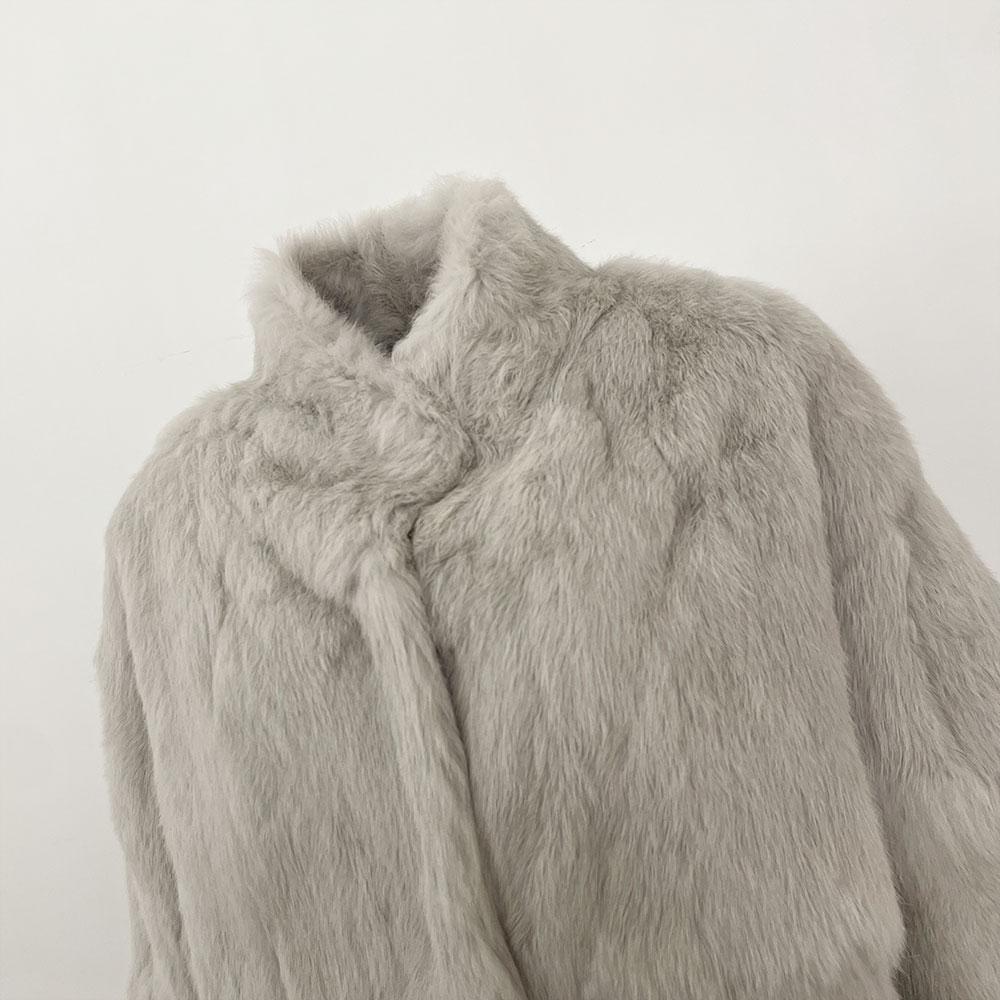 OFTBUY Autumn Winter Women Coat Real Natural Rabbit Fur Loose Collar Jacket Thick Warm Casual New Overwear Elegant Streetwear