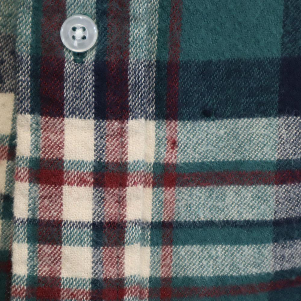 L.L.BEAN 80s Outdoor Vintage Check Pattern Long Sleeve Flannel Button Down Shirt Men's Used