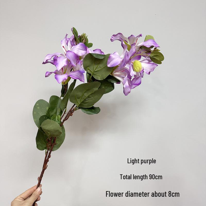 Bauhinia 2-Branch Silk Flower Arrangement for Weddings and Scenery