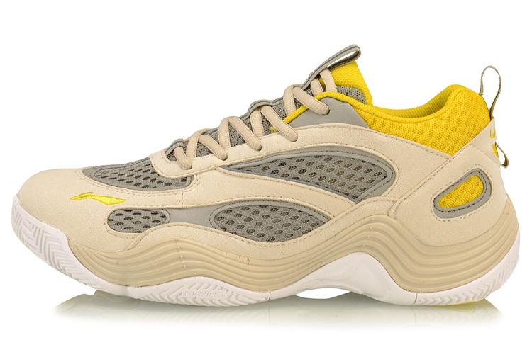 Li Ning XinSheng Синтетическая кожа, Текстиль Повседневная Дышащая и легкая Низкие Винтажные Баскетбольные кроссовки Мужские AGBP015-4 39
