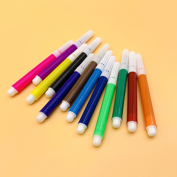 Kids' DIY Doodle Mini Colored Pencils & Watercolor Brush Set - 4/6 Colors