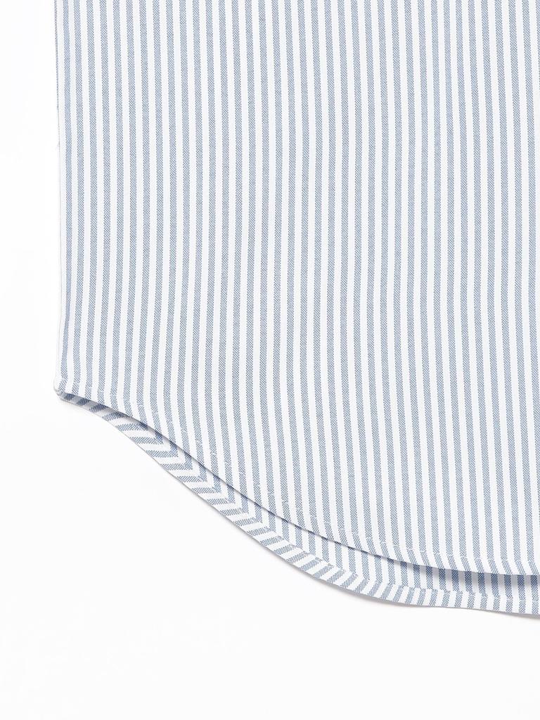 B:MING LIFE STORE by BEAMS Moisture-Wicking, Quick-Drying Short-Sleeve Shirt, B:PolyOXHS_CF25S, Men's, STRIPE, XL, 92010194277