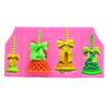 Food Grade 3d Christmas Bell Silicone Mold 4 Bells Cake Decorating Tool For Cake Xmas Dacoration Chocolate Mould Christmas Bells