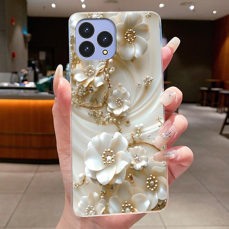 Handyhülle Für Cubot P80 Hülle Schmetterling Schleife Schutzhülle CubotP80 Schale Capa Transparent Weiches Silikon TPU Abdeckung Funda