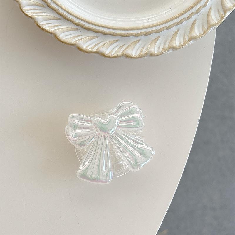 Colorful Bow Mobile Phone Airbag Bracket Wind Paste Retractable Women'S Desktop Bracket Creative