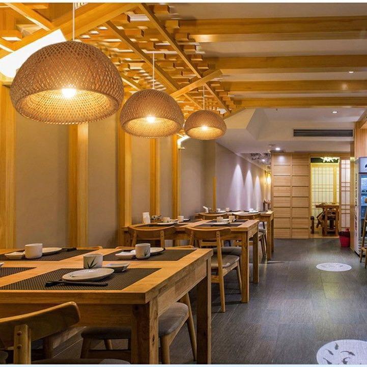 Bamboo Woven Pendant Light: Creative Pastoral Art for Study, Bedroom, Hallway, or Balcony
