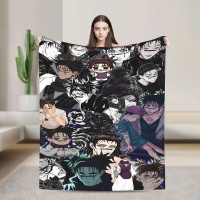 Choso  Flannel Throw Blankets Kaisens Anime Blankets for Bed Couch Super Soft Bedding Throws