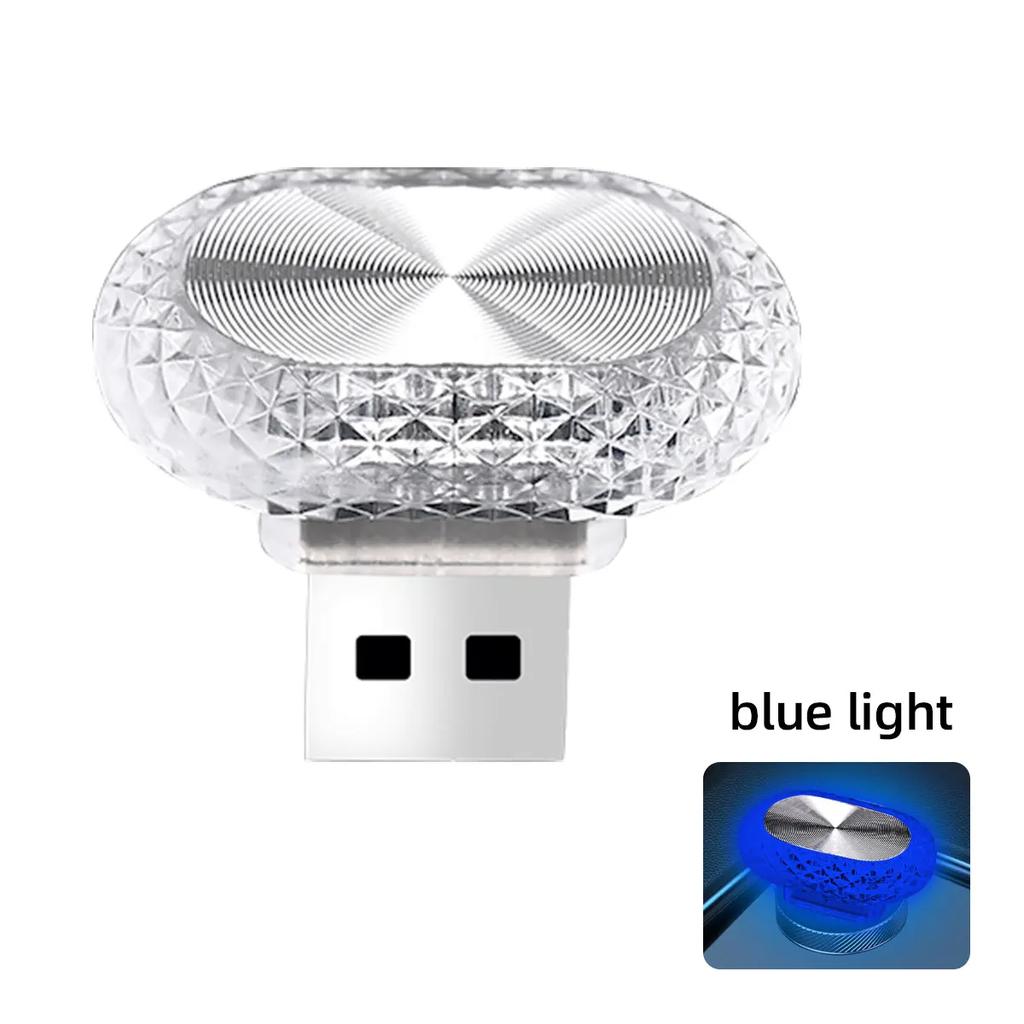 1/2pcs Car Interior Light LED Ambient Light Mini USB Decoration Light Environment Light RGB Color Car Accessories Plug and Play