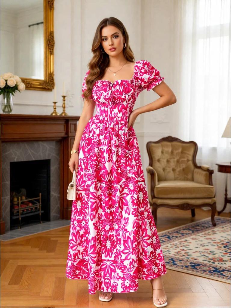 Women's Elegant Fashion Print Long Skirt Dress - New Arrival