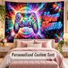 Neon Abstract (82) Theme Wall Tapestry Customized With Name Text Personalized Hanging Tapestry For Bedroom Living Room Decor