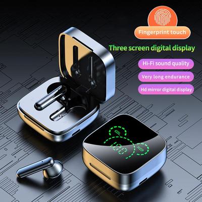 Słuchawki TWS Bluetooth 5.3 3D HiFi Stereo Bezprzewodowe słuchawki do gier Sportowe słuchawki z mikrofonem Wyświetlacz LED Cyfrowy Douszne słuchawki do iPhone'a