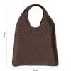 Large Capacity Knitted Tote Bag Korean INS Fashion Solid Color Hollow Out Shoulder Handbag for Women