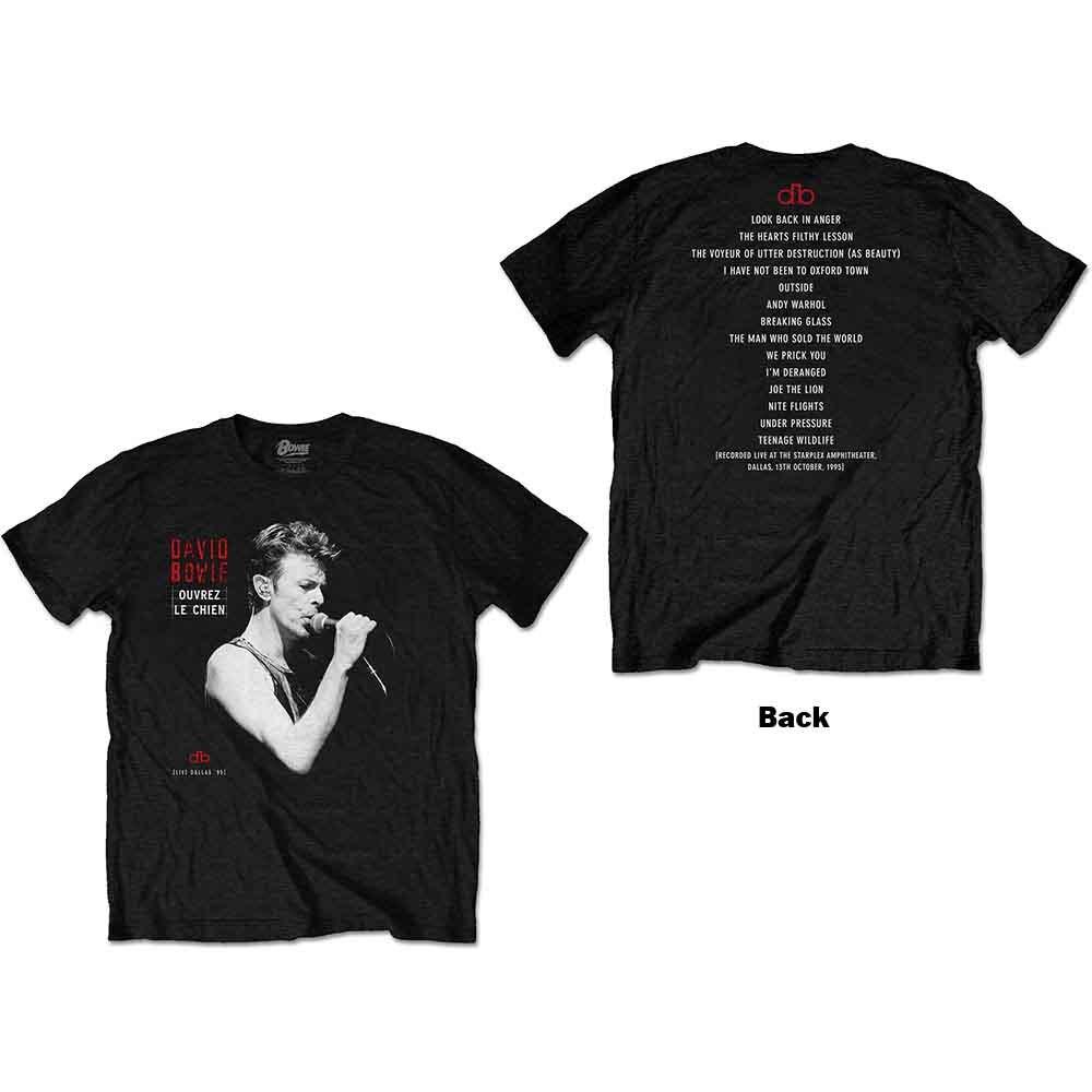 David Bowie Dallas  95 T-Shirt Black New S