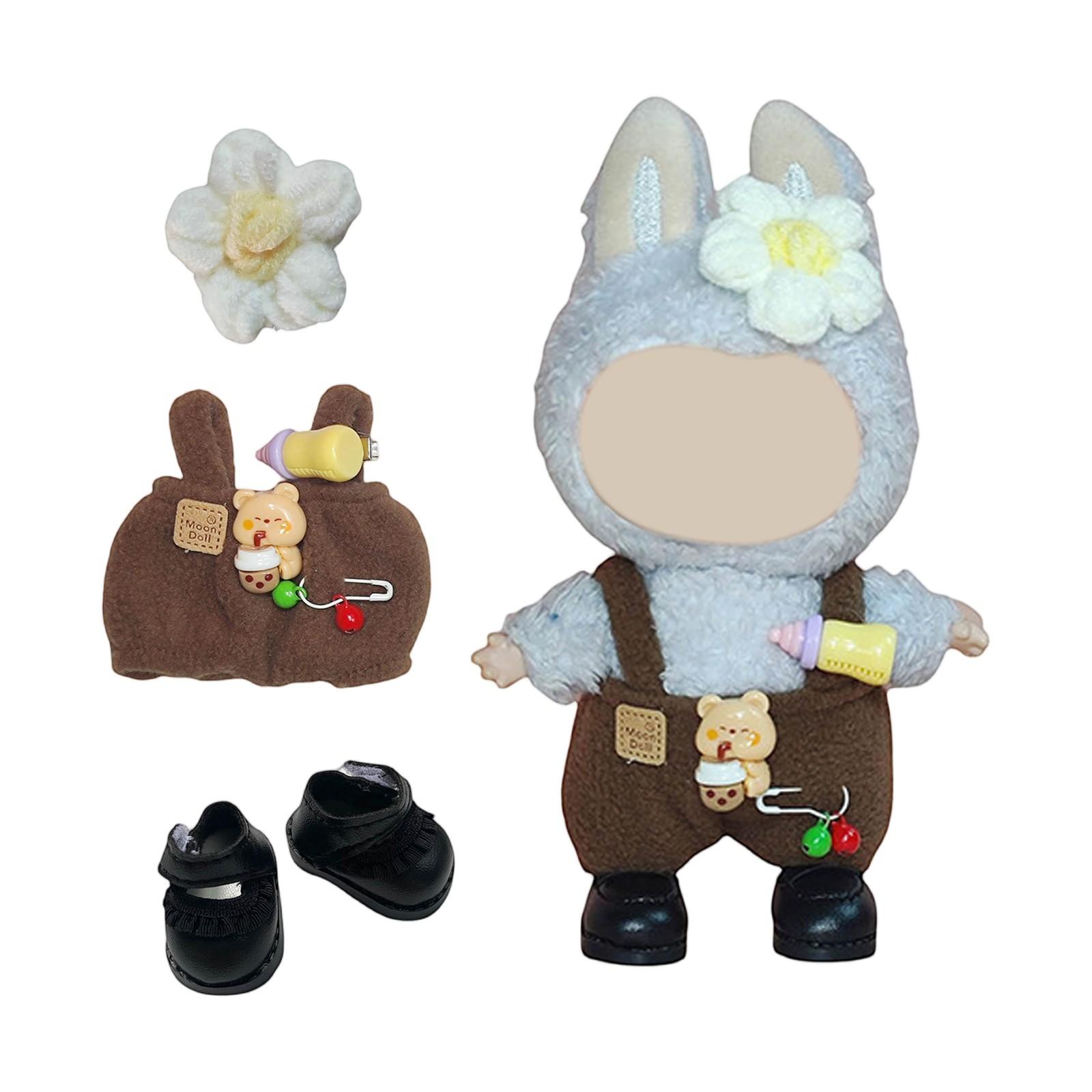 

Забавная одежда для кукол, плюшевые игрушки в стиле аниме и милые аксессуары,милые куклы одежда One Size коричневый