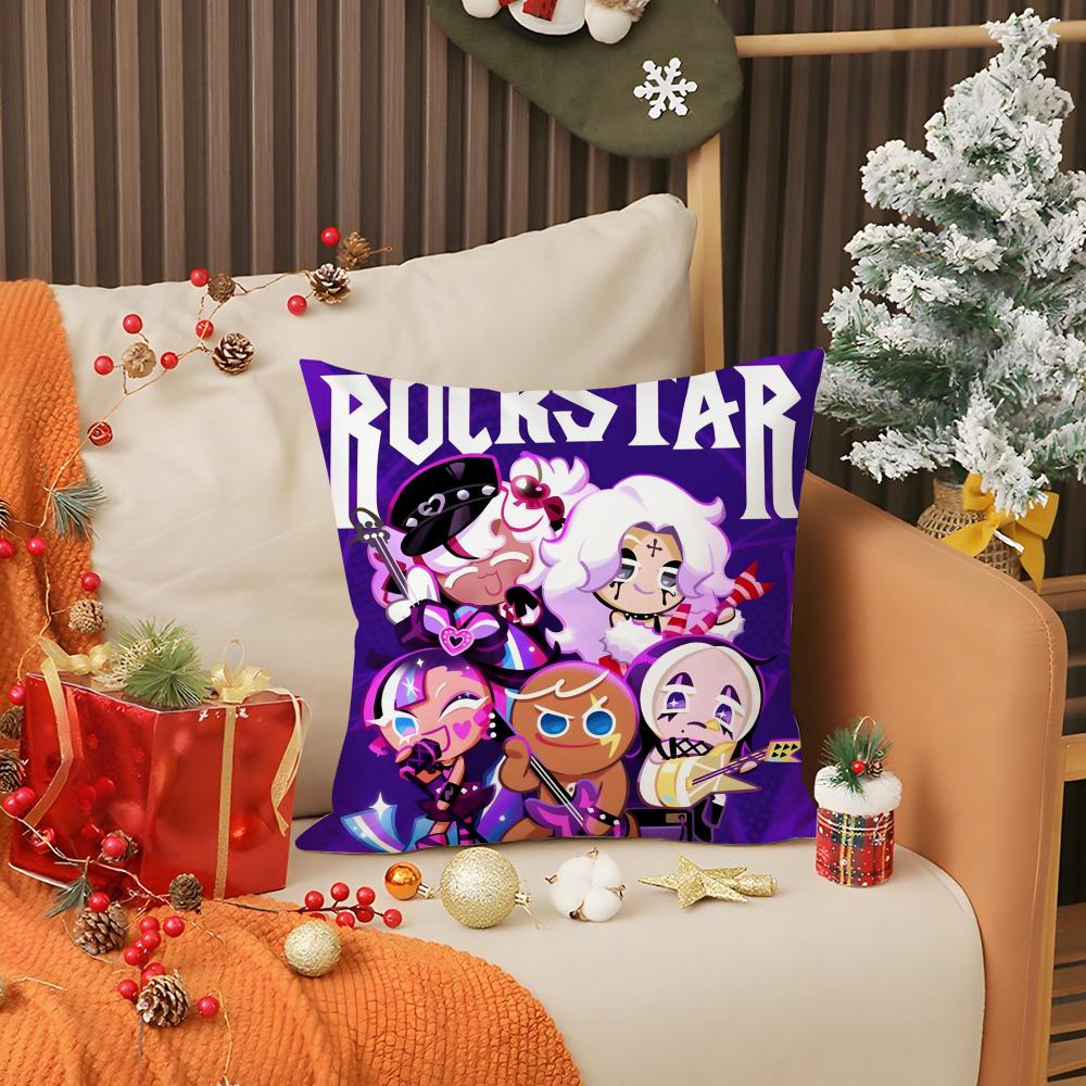 Hot Game C-Cookie Run Kingdom Pillow Case Living Room Sofa Decorative Cushion Cover Simple Household Light Luxury Printed Pillow