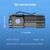 Flashlight With Charging Cable 3LED Mini Portable Torch with Pen Clip Car Repair Working Lights Anti-Slip Repair Emergency Light