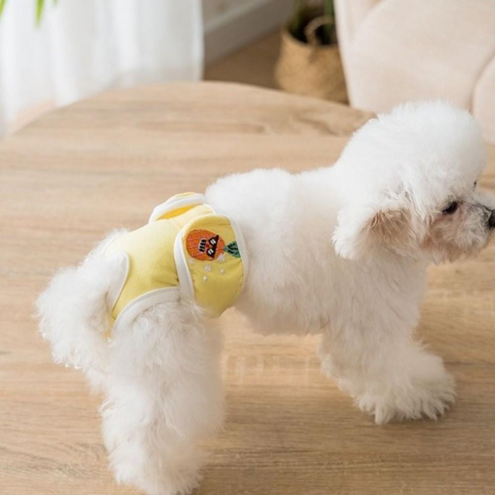 Embroidery Dog Diapers Fruit Print Pet Menstrual Panties Dog Shorts Underwear Menstrual Period