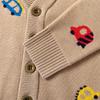 New Spring-Fall Cartoon Car Boys' Knit Sweater Cardigan
