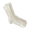 Twist Pile Socks Season Thickened, Warm Fashionable, Versatile Girls' Solid Color Mid-Leg Socks Durable And Comfortable Socks