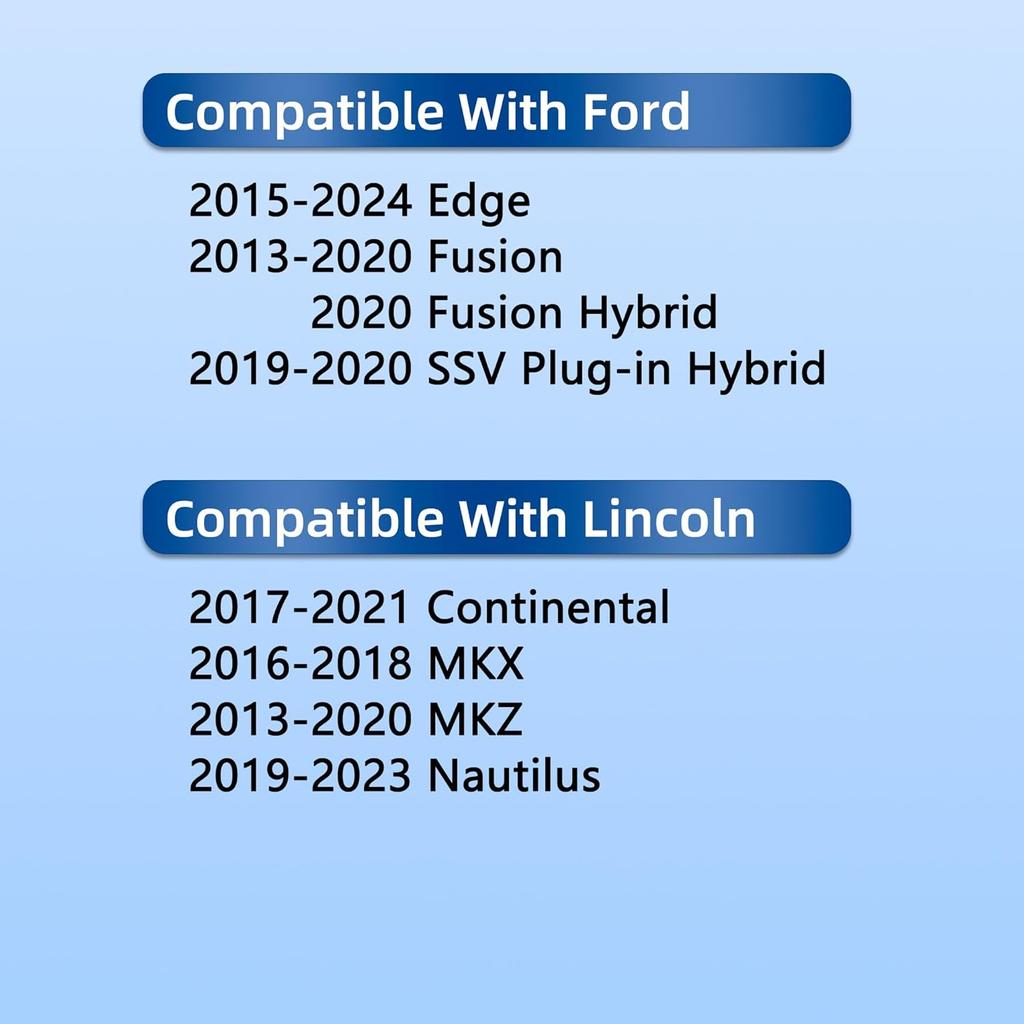 CF11775 Cabin Air Filter With Activated Carbon For 2015-2024 Ford Edge,Fusion,SSV Plug-In Hybrid & Lincoln Continental,MKX,MKZ,Nautilus, 2013 2014