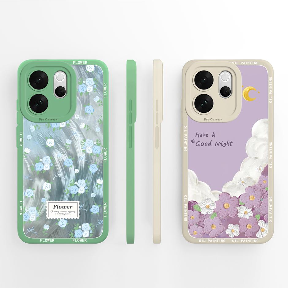 For VivoV70 V70Elite V70FE Case Love Heart Flower Dustproof Drop-Resistant Minimalist Protector For Vivo V70 FE Elite Capinha