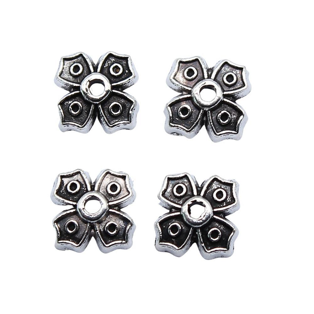 Multi Color Swirl Flower Bead Caps Spacer Beads For Jewelry Making Components