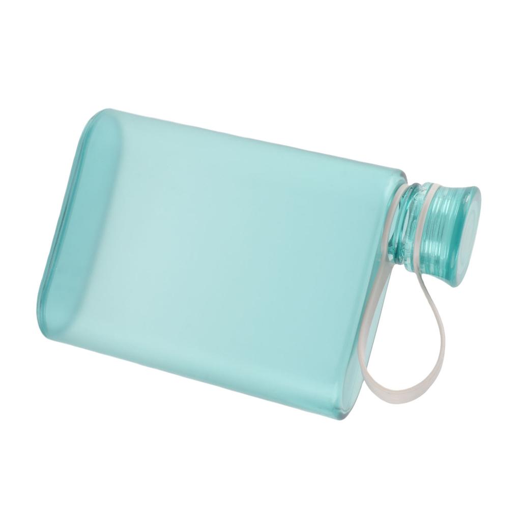 Flat Water Bottle Plastic Lk Proof Transparent   Portable Paper Water Bottle 380ml