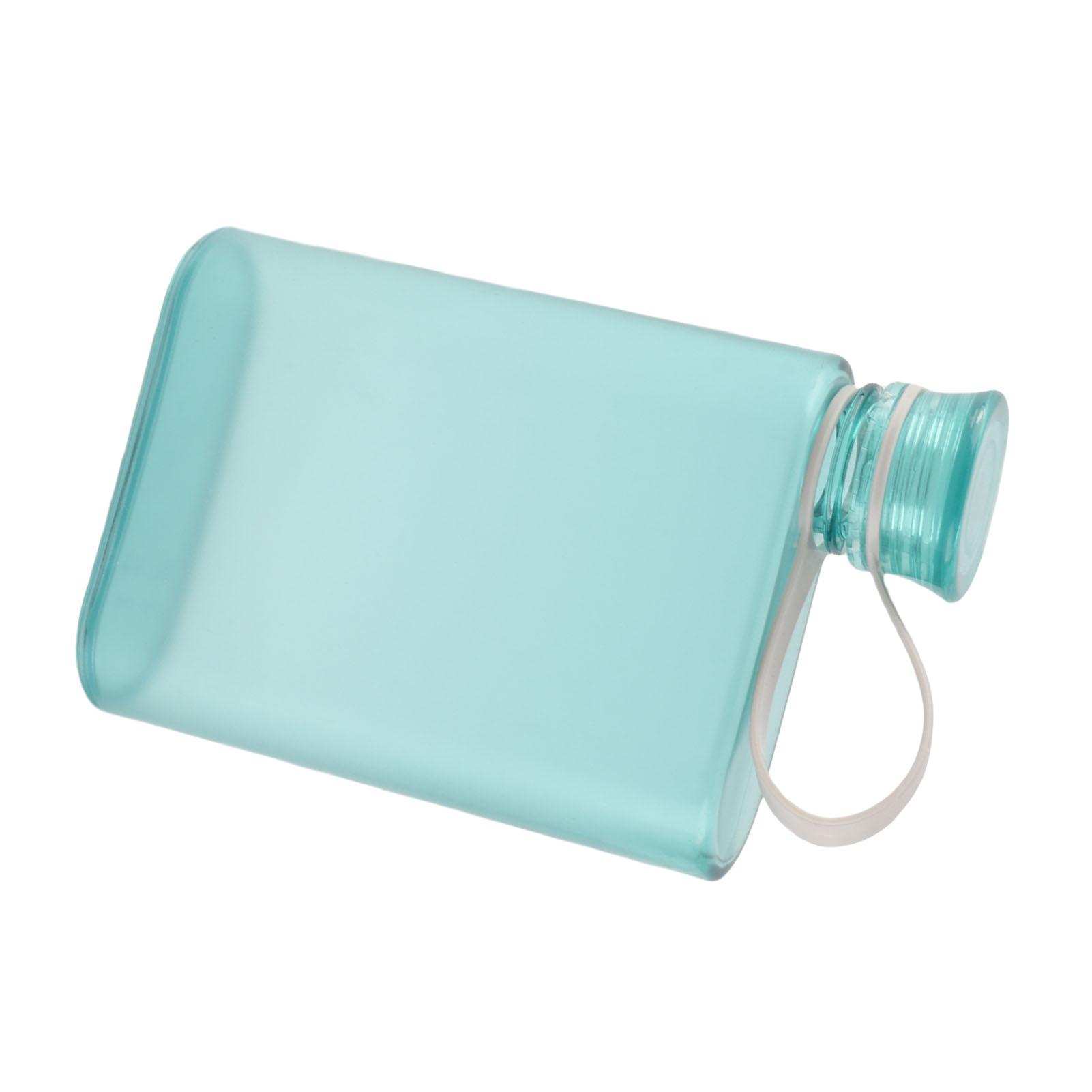 Flat Water Bottle Plastic   Proof Transparent   Portable Paper Water Bottle 380ml