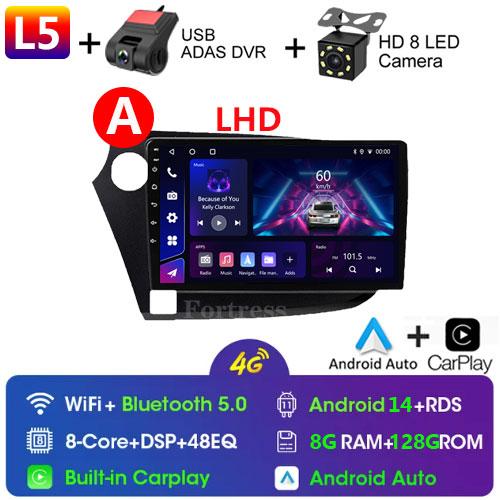 9" Android 14 Car Radio For HONDA INSIGHT 2009 - 2014 Navigation GPS Carplay Multimedia Player Auto Stereo 2din DVD 360 Camera