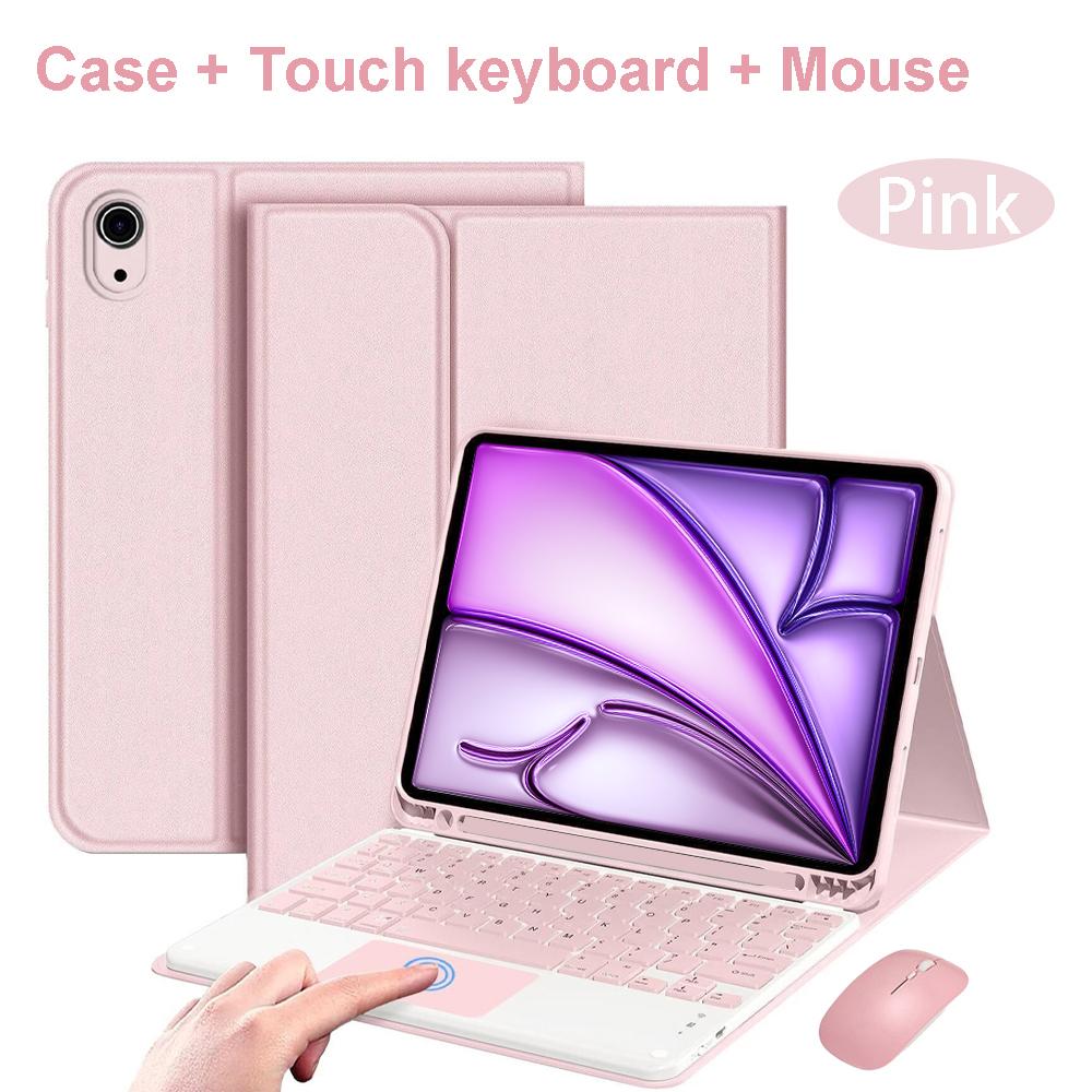 Case for iPad Air 11 Inch (M2) (M3) ,Bluetooth Keyboard Cover for iPad Air 4th 5th 10.9-inch