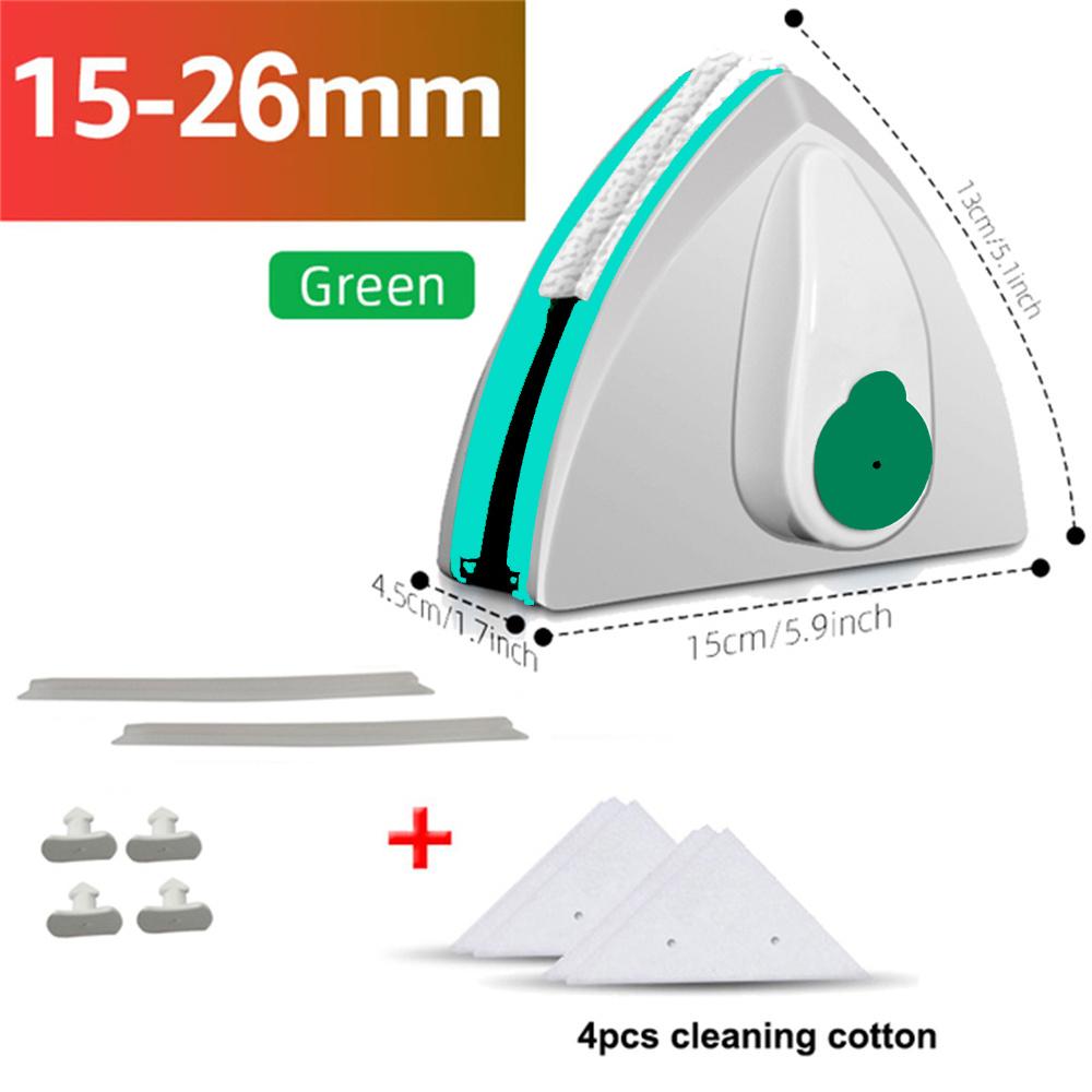 Magnetic Window Cleaner Brush Double-Side Automatic Water Discharge Wiper Glass Window Brush High Rise Outside Window Cleaner