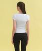 MUSINSA STANDARD WOMAN Women'S Slim Scoop Neck Cap Sleeve T-Shirt [White]
