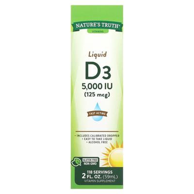 Vitamin D3 Liquid, 125Mcg(5,000Iu), 59Ml(2Fl Oz)