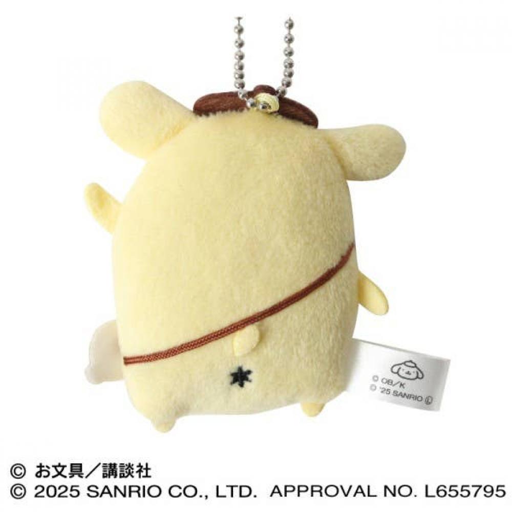 Sanrio Pompompurin X Obungu To Issho  Flat Stuffed Mascot 1. Pompompurin