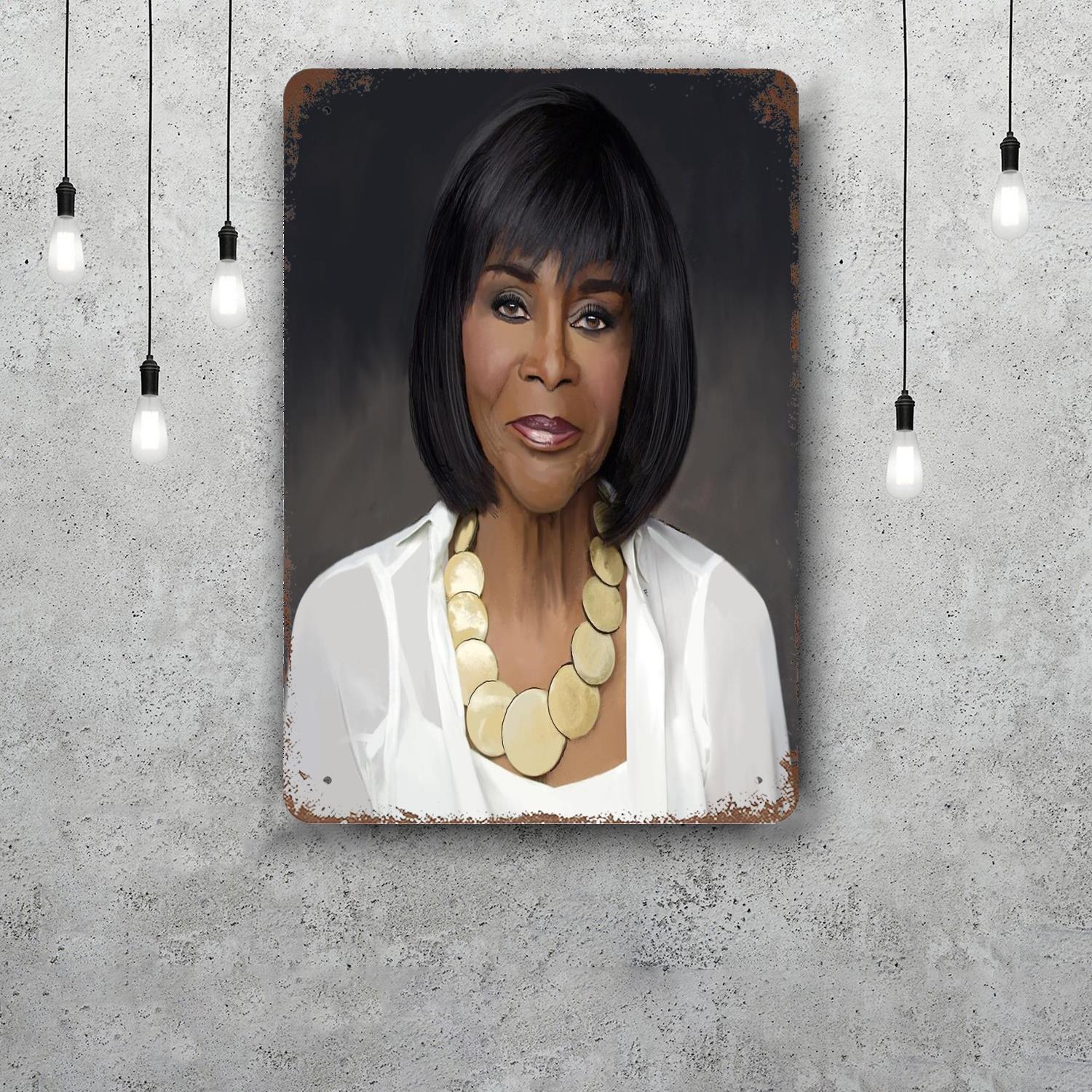 

cicely tyson Actor Classic Poster Rusty Metal Plaque Retro Decorative Plate Bar Man Cave Garage Club Metal Sign Wall Decoration 20x30cm（7.8x11.8inch）
