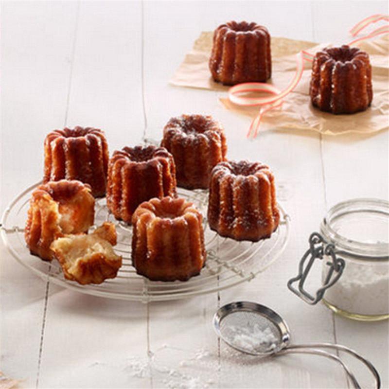 Caneles Silicone Cake Mold Bordelais Fluted Cake Pudding Mold Cakes Mousse Cupcake DIY Baking Tools