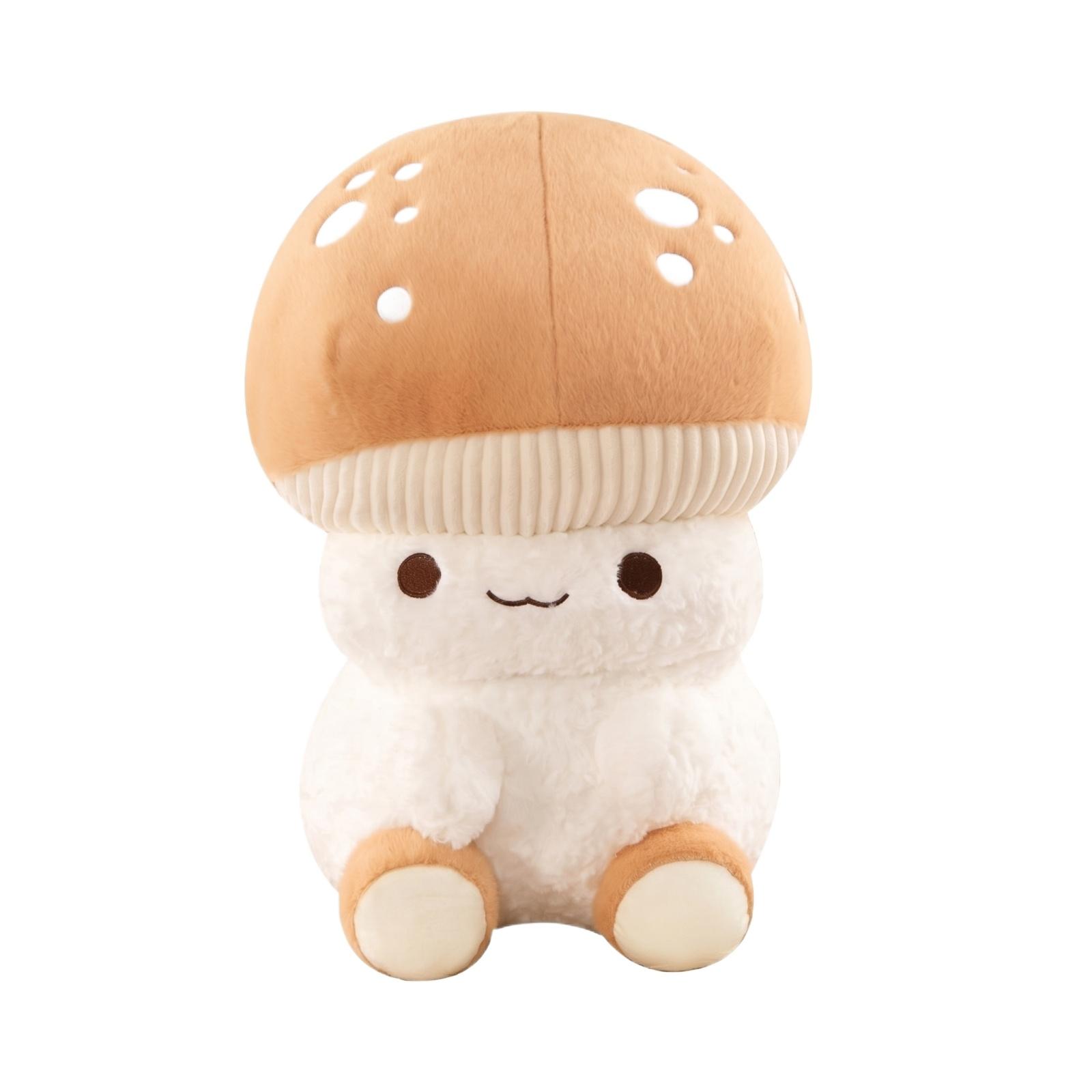 

35cm Plush Mushroom Stuffed Toy Soft Plush Doll Sitting Design for Home Decoration and Play Suitable for Children and Adults Gift One Size