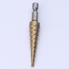 HSS Titanium-Coated Step Drill Set 1/4" Shank 3-12mm Cutting Tool Reamer
