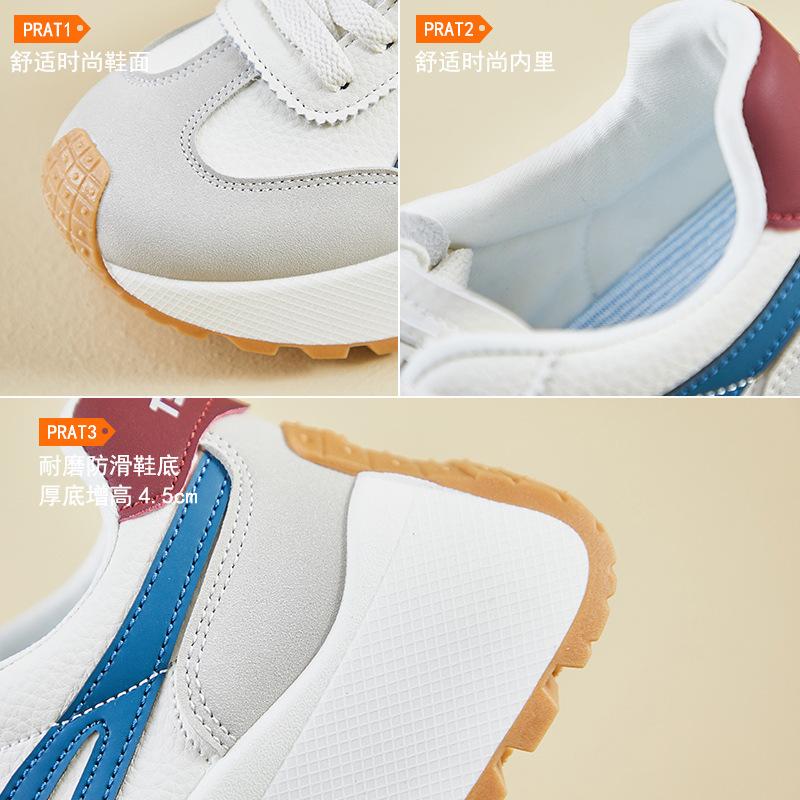 Ins New Dad Shoes Spring Student Sports Running Casual Shoes Platform Height Increase XFK