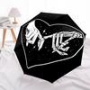 1pc Love Heart Automatic Open/Close Umbrella, Portable Folding Umbrella, Compact Travel Umbrella For098