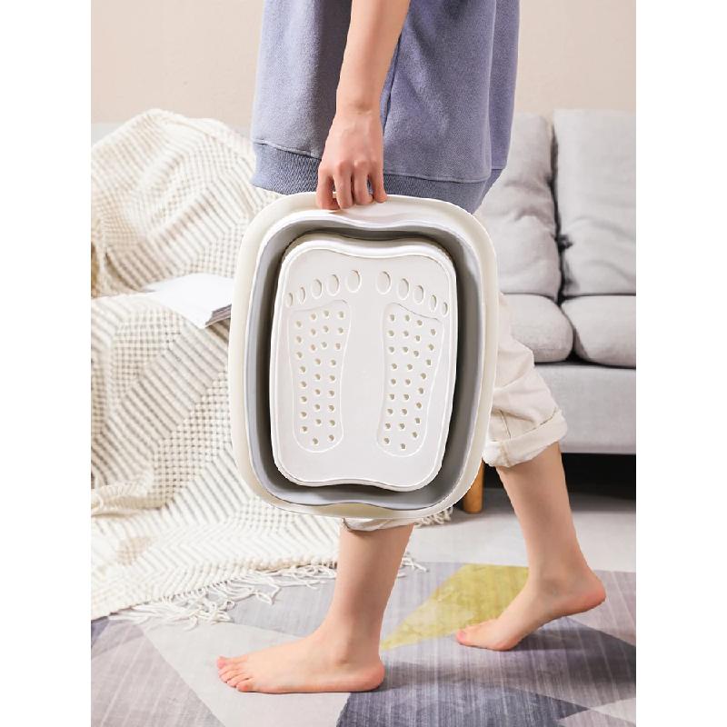 Katlanabilir Ayak Banyosu Masaj Kovası Islatma Kovası Katlanır Havza Spa Ayak Banyosu Kovası Ev Sauna Küvet Pedikür Banyo Küveti