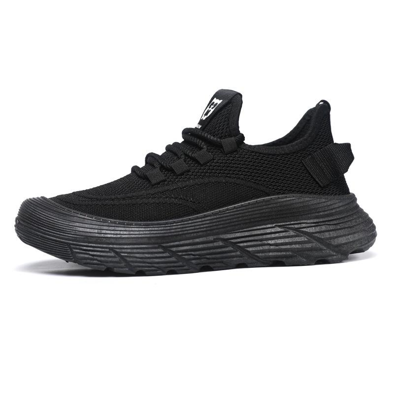 New men's shoes breathable fly-woven trend versatile men's casual sports shoes one pedal foreign trade soft-soled mesh shoes